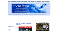 Desktop Screenshot of frugalfollies.com